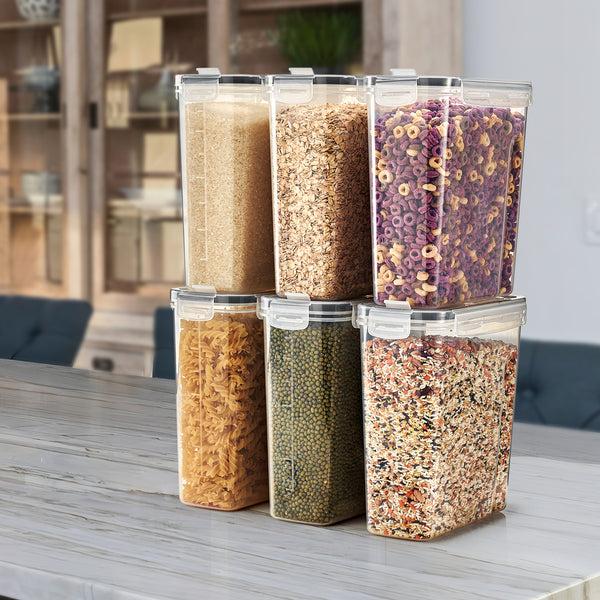 Sorbus Narrow Airtight Food Storage Dispensers (6 Pack)