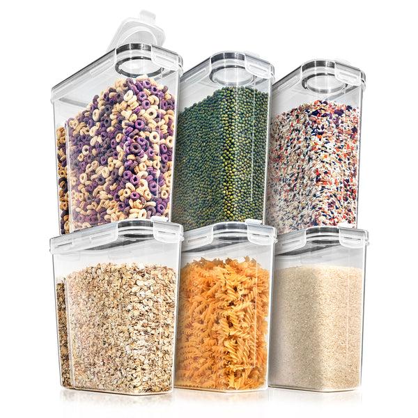 sorbus Narrow Airtight Food Storage Dispensers (6 Pack)
