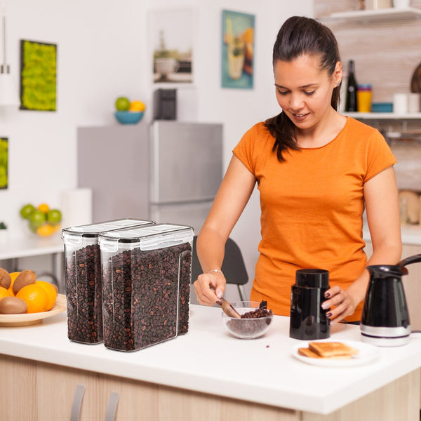 Sorbus Narrow Coffee Bean Storage Containers Airtight With Lids (Set Of 2)