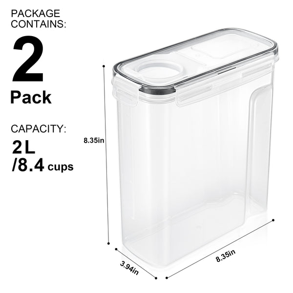 Sorbus Narrow Coffee Bean Storage Containers Airtight With Lids (Set Of 2)