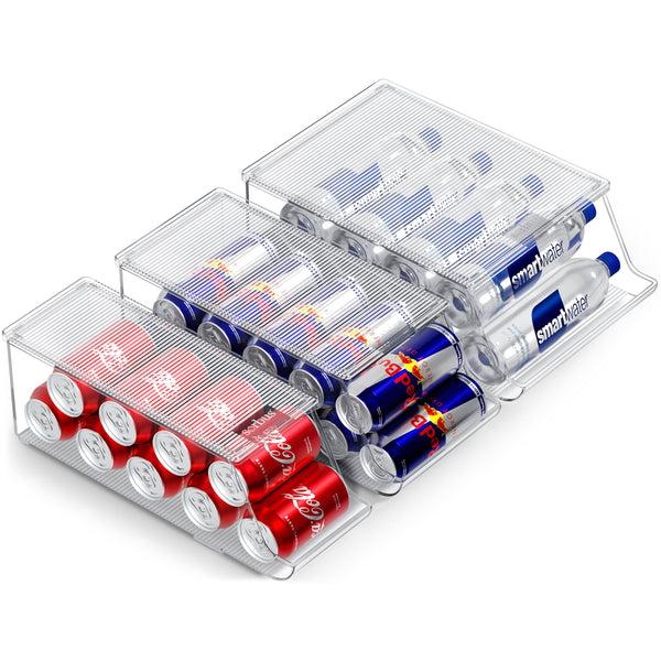 Sorbus Soda Can Organizer With Lids (3 Variety Sizes)