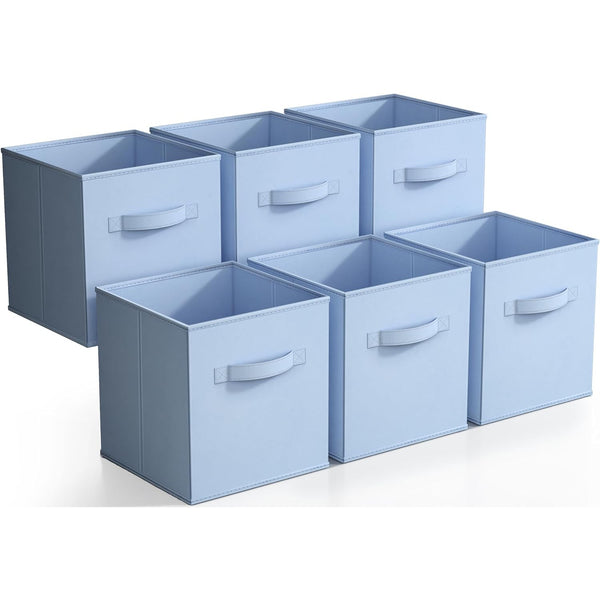 sorbus 11" Cube Storage Bins (6 Pack Pastels)
