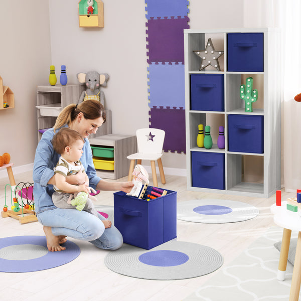 Sorbus 11" Cube Storage Bins (8 Pack Solid)