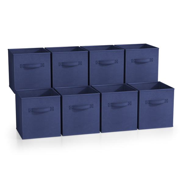 sorbus 11" Cube Storage Bins (8 Pack Solid)