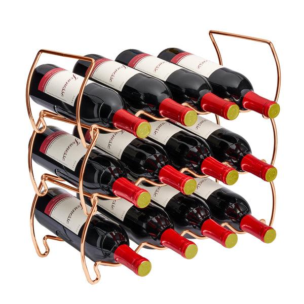 sorbus 12 Bottle Metal Detachable Wine Rack (3 Tier)