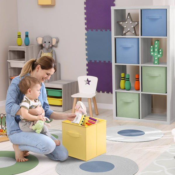 Sorbus 13" Large Cube Storage Bins (6 Pack Multi)