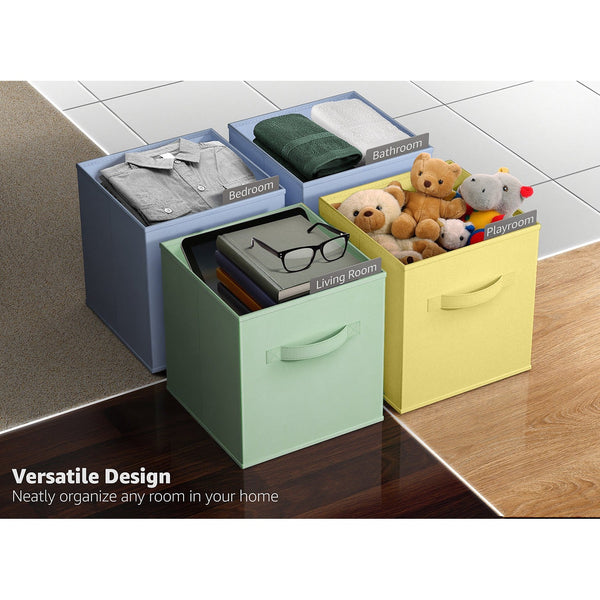 Sorbus 13" Large Cube Storage Bins (6 Pack Multi)