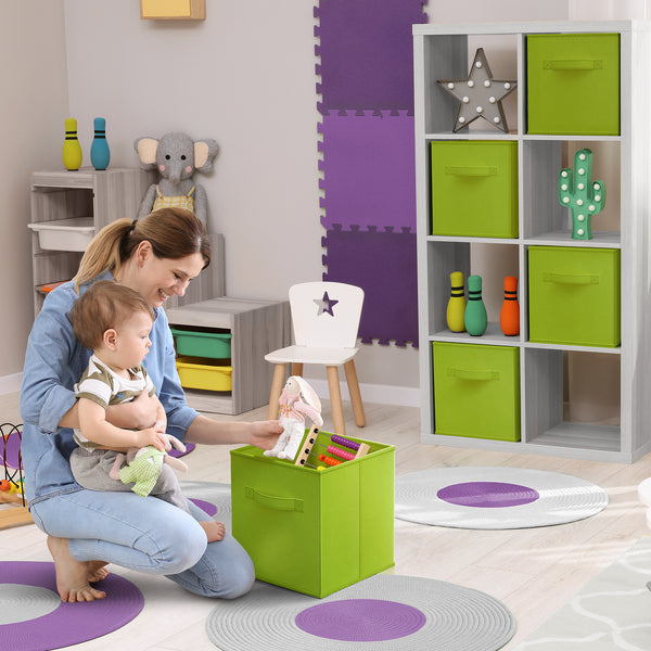 Sorbus 13" Large Cube Storage Bins (6 Pack Solid)