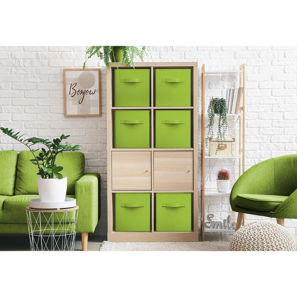 Sorbus 13" Large Cube Storage Bins (6 Pack Solid)