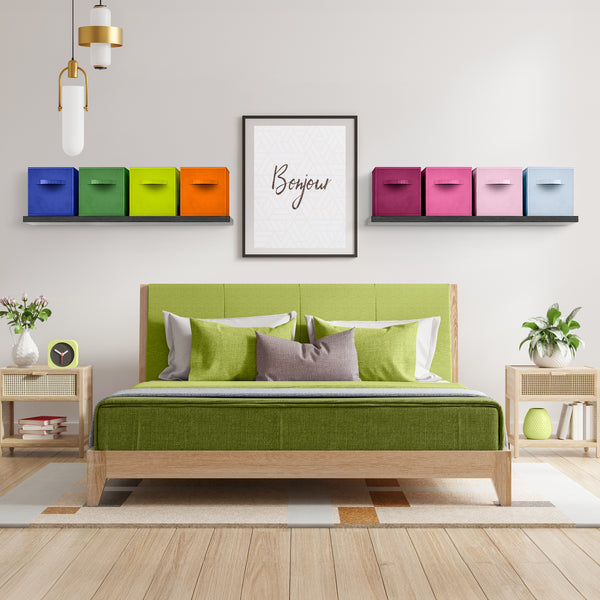 Sorbus 13" Large Cube Storage Bins (8 Pack Multi)