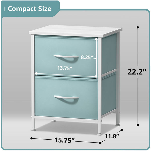 Sorbus 2 Drawer Display Nightstand (Set Of 2)