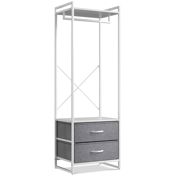 Sorbus 2 Drawer Tall Clothing Rack Storage