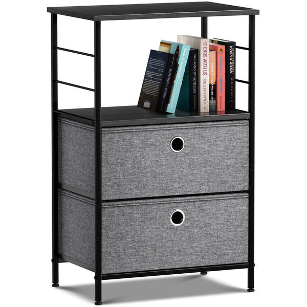 sorbus 2 Drawer Tall Nightstand Table