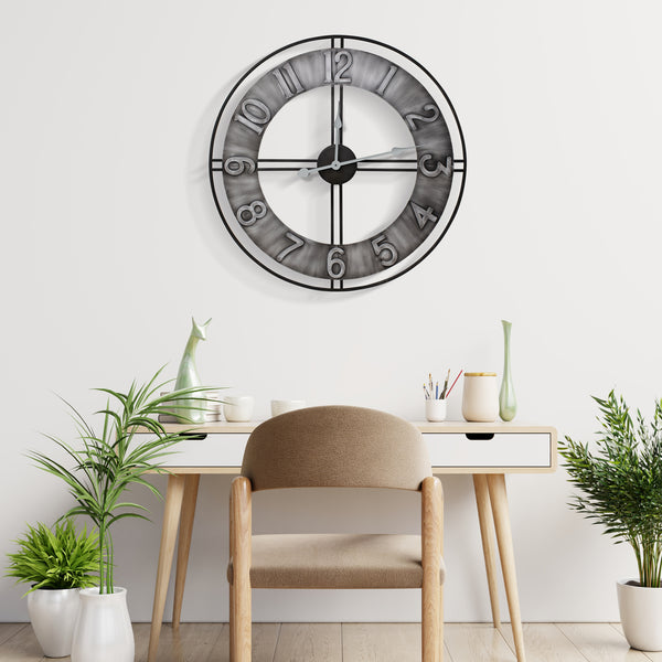 Sorbus 24" Distressed Wall Clock (Numeral)
