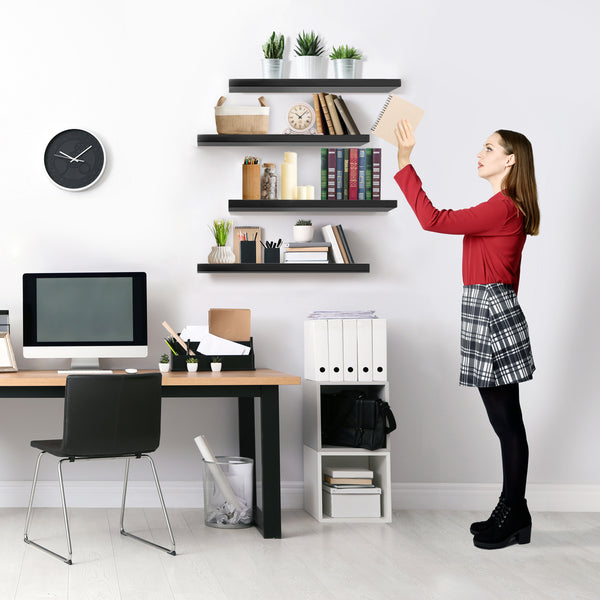 Sorbus 24" Floating Shelves (4 Pk)