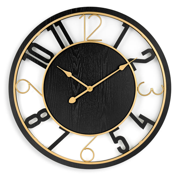sorbus 24" Wooden Wall Clock (Numeral)