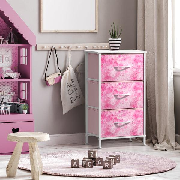 Sorbus 3 Drawer Display Nightstand