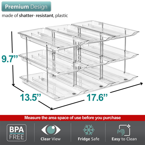Sorbus 3-Tier Can Organizers Set Of 3