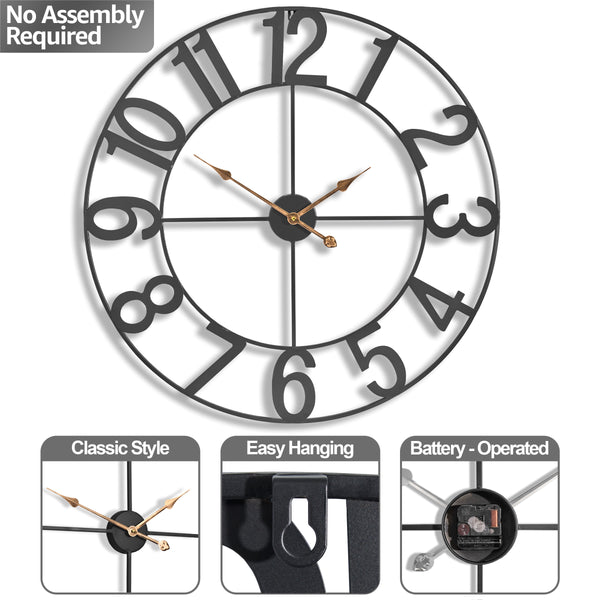 Sorbus 32" Wall Clock (Numeral)