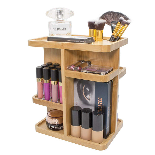 Sorbus 360° Bamboo Carousel Organizer
