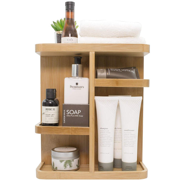 Sorbus 360° Bamboo Carousel Organizer