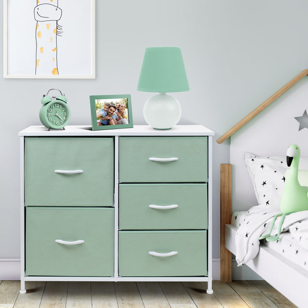 Sorbus 5 Drawer Dresser Nightstand