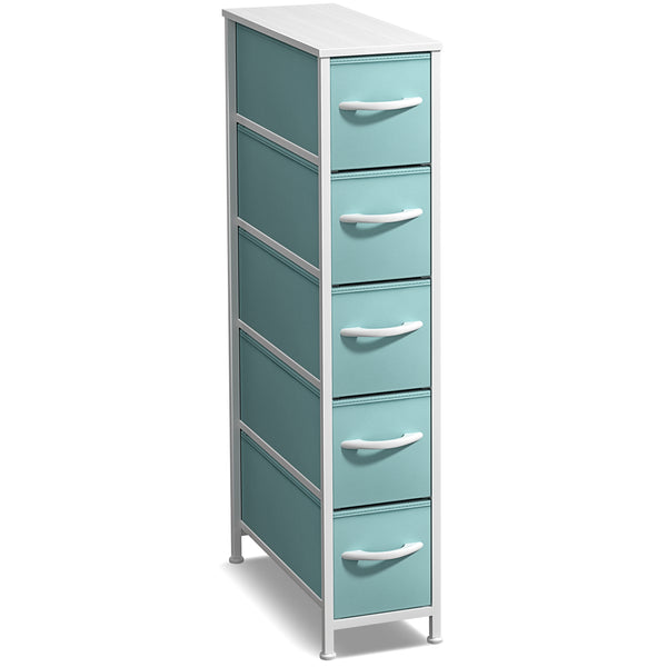 sorbus 5 Drawer Narrow Storage Tower