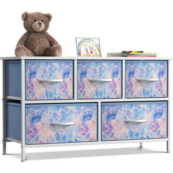 sorbus 5 Drawer Wide Short Dresser