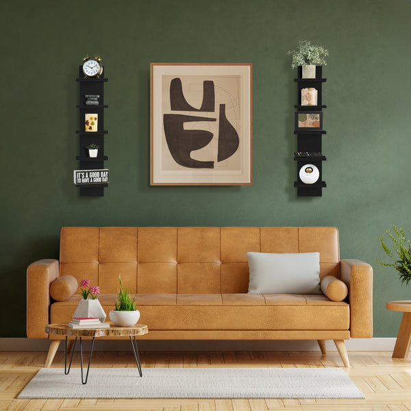 Sorbus 5 Tier Vertical Wall Shelf Unit