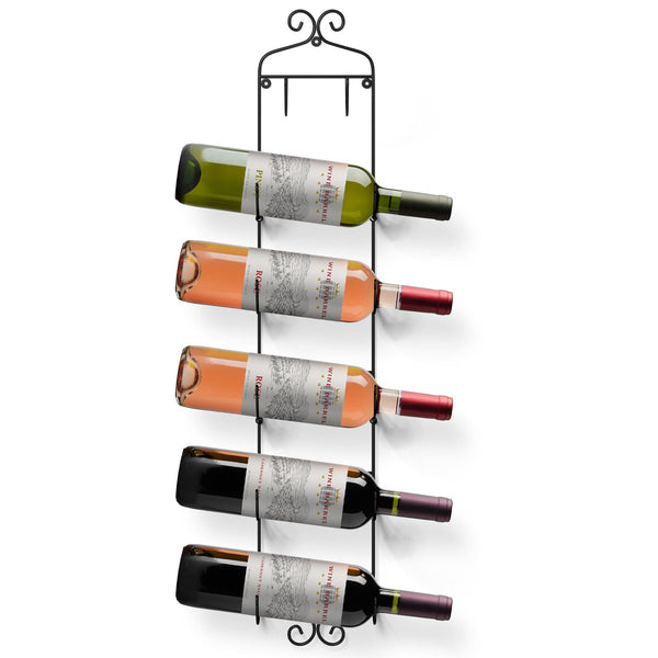 sorbus 6 Bottle Wall Mounted Wine Rack