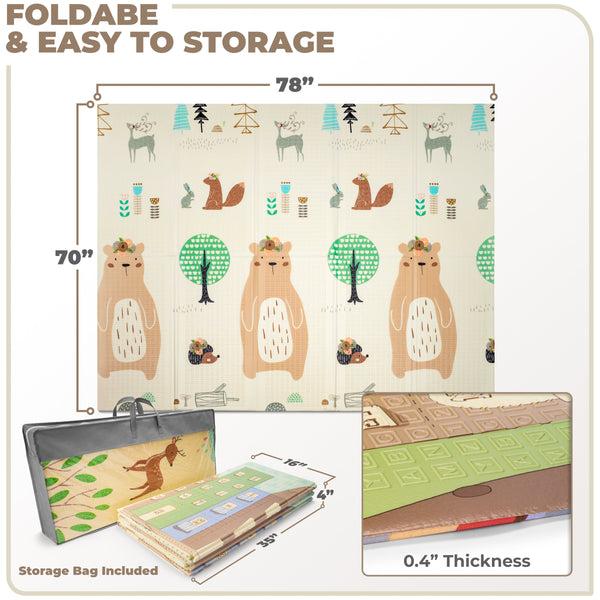 Sorbus 78" Forest Friends Kids Foam Mats