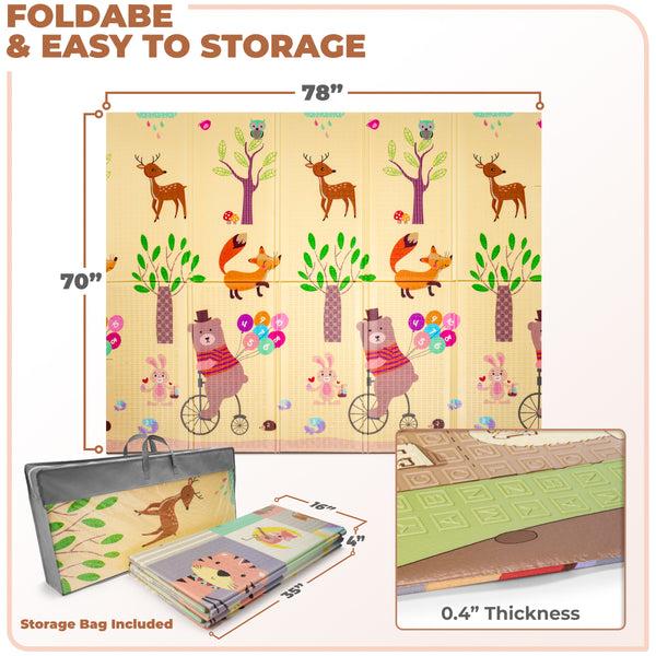 Sorbus 78" Woodland Buddies Kids Foam Mat