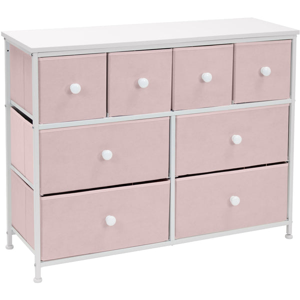 sorbus 8 Drawer Chest Dresser with knobs
