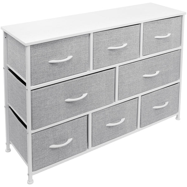 Sorbus 8 Drawer Dresser (Wood Top)