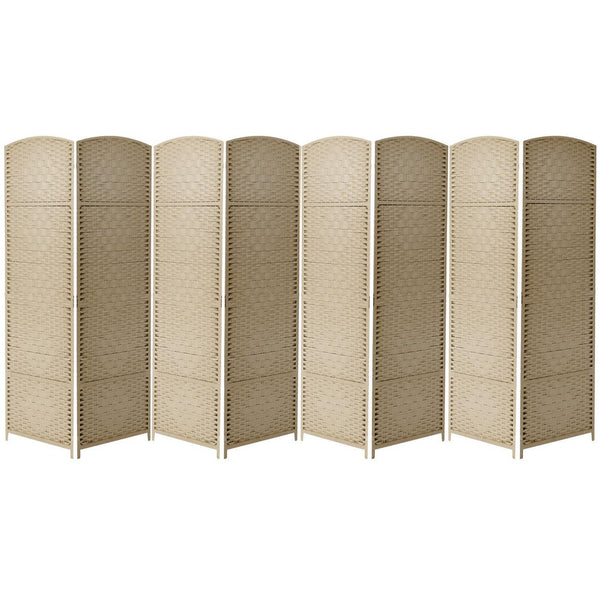 Sorbus 8 Panel Room Divider (Double Hinged)