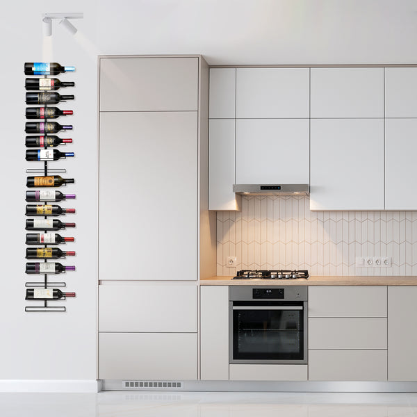 Sorbus 9 Bottle Wall Mounted Wine Rack