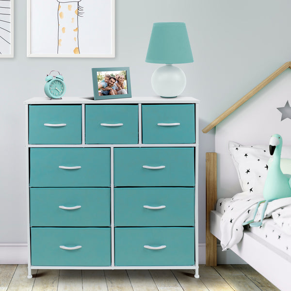 Sorbus 9 Drawer Wide Dresser