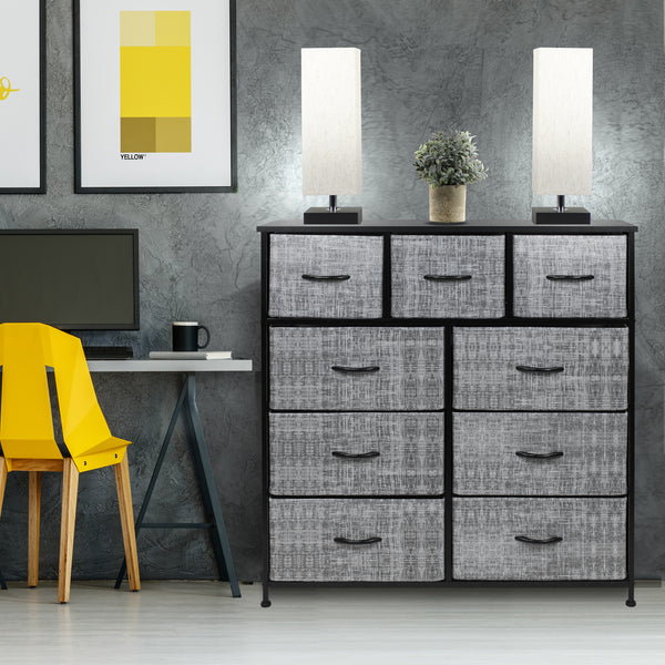 Sorbus 9 Drawer Wide Tall Dresser