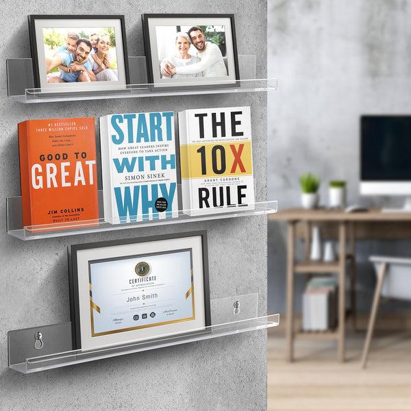 Sorbus Acrylic Nail Polish Wall Shelf Packs