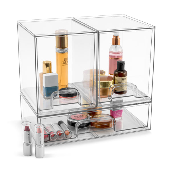 sorbus Acrylic Organizer Storage Drawers (3 Drawer)