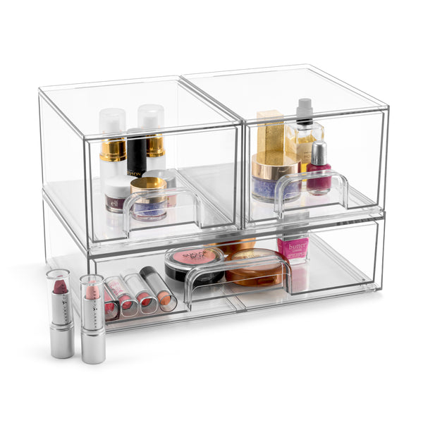 sorbus Acrylic Organizer Storage Drawers (3 Drawer)