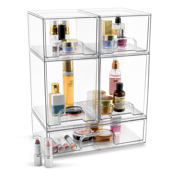 Sorbus Acrylic Organizer Storage Drawers (5 Drawer)