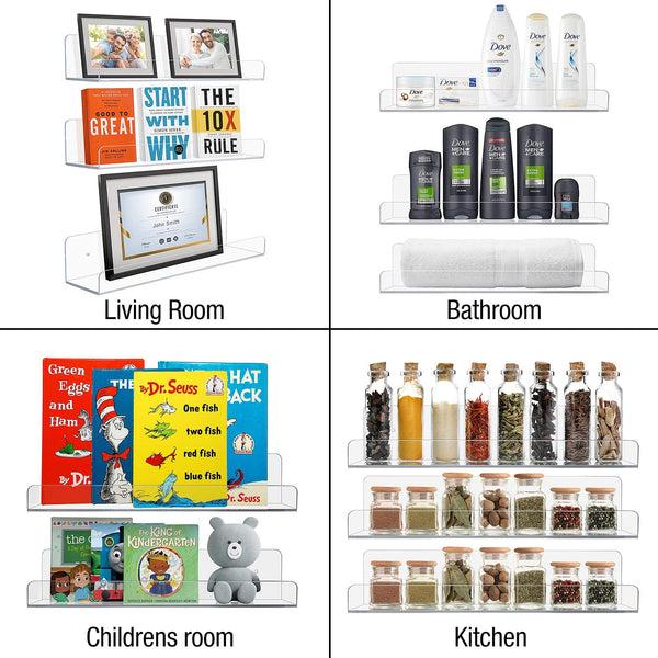 Sorbus Acrylic Rack Organizer (3 Pc)