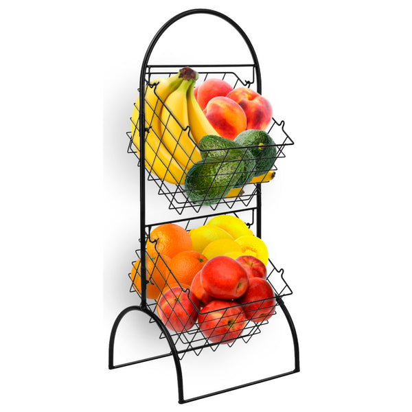 Sorbus Adjustable Market Basket Stand (2 Tier)
