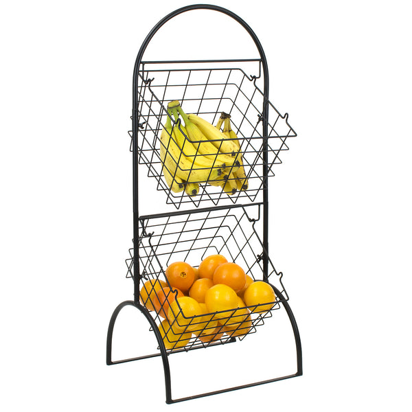 Sorbus Adjustable Market Basket Stand (2 Tier)