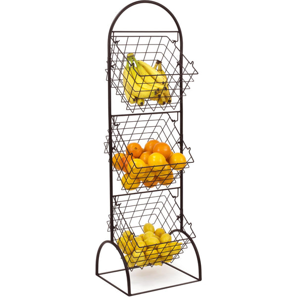 Sorbus Adjustable Market Basket Stand (3 Tier)