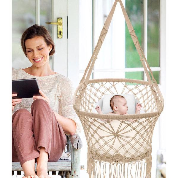 Sorbus Baby Crib Macrame Cradle