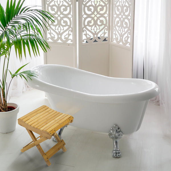 Sorbus Bamboo Folding Stool