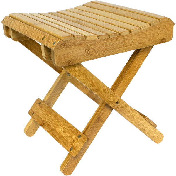 sorbus Bamboo Folding Stool