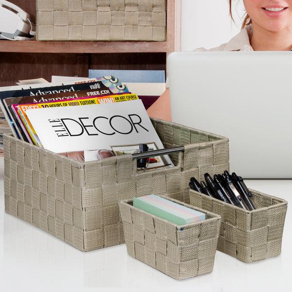 Sorbus Basket Bin Set Double Woven (9 Pack)